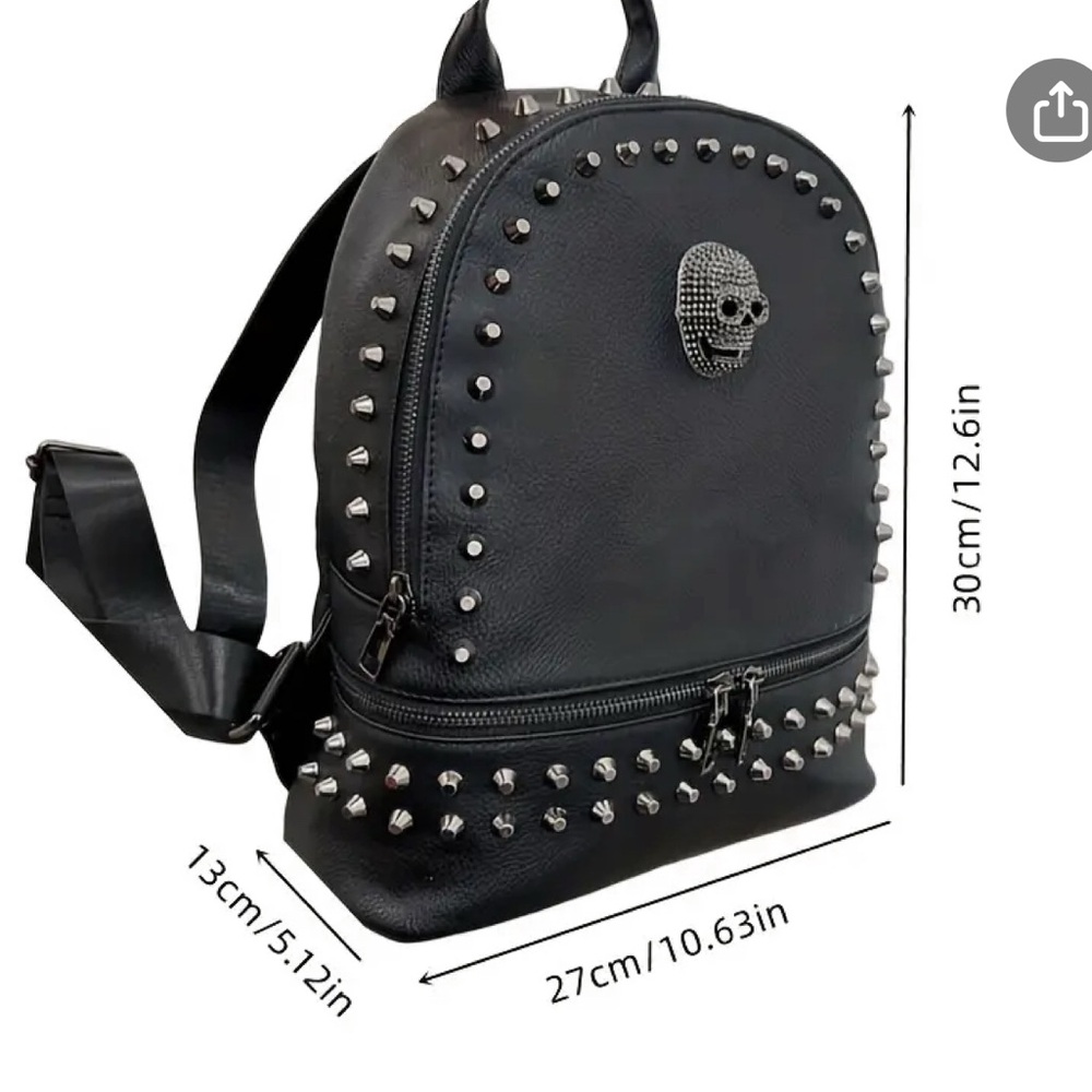 Steampunk Rivet Skull Backpack